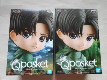 진격의 거인 Qposket 리바이 A B 2종 세트 내부 가방 미개봉 상자 개봉 완료