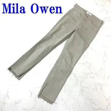 미라 오웬 스키니 데님 베이지 코튼 폴리우레탄 0 C3429