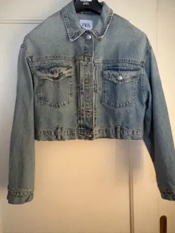 ZARA 크롭 데님 자켓 L 사이즈