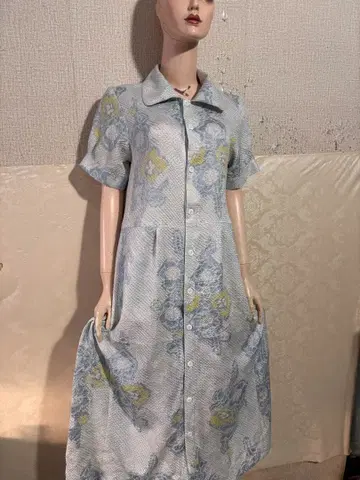 기모노 리메이크 원피스 시보리 순수 실크