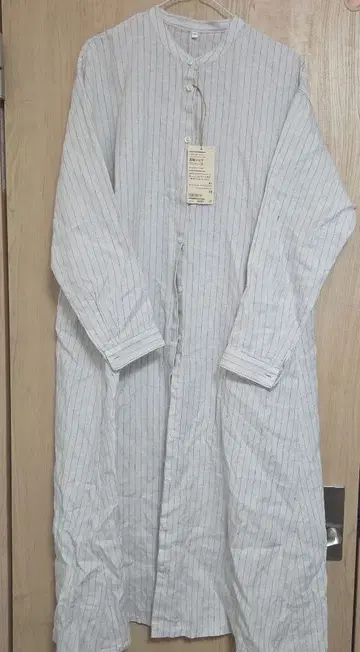 새상품 무인양품 긴팔 셔츠 원피스