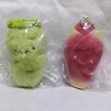 [미개봉] 닛코리노 조미료 봉제 인형 와사비 미나리 가챠