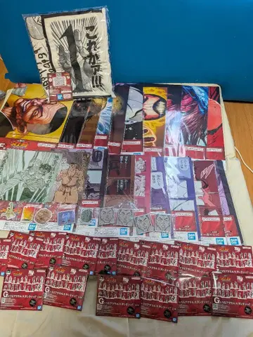 바키 제일복권 하위상 묶음 판매 (포스터, 파일 컴프)