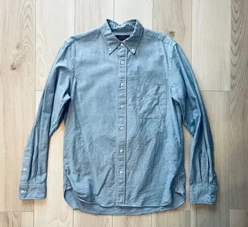 BEAMS PLUS B.D. 버튼 다운 옥스퍼드 파랑
