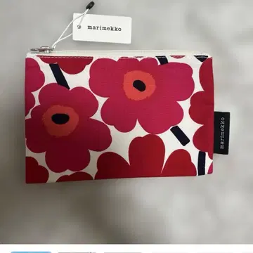 마리메꼬 marimekko 우니코 파우치 레드 화이트 KAIKA