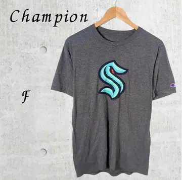 [Champion] USA 구제 의류 시애틀 크라켄 로고T셔츠 F