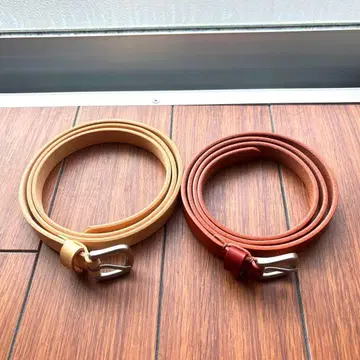 완판템 OILED LEATHER NARROW BELT WYM 2개 세트