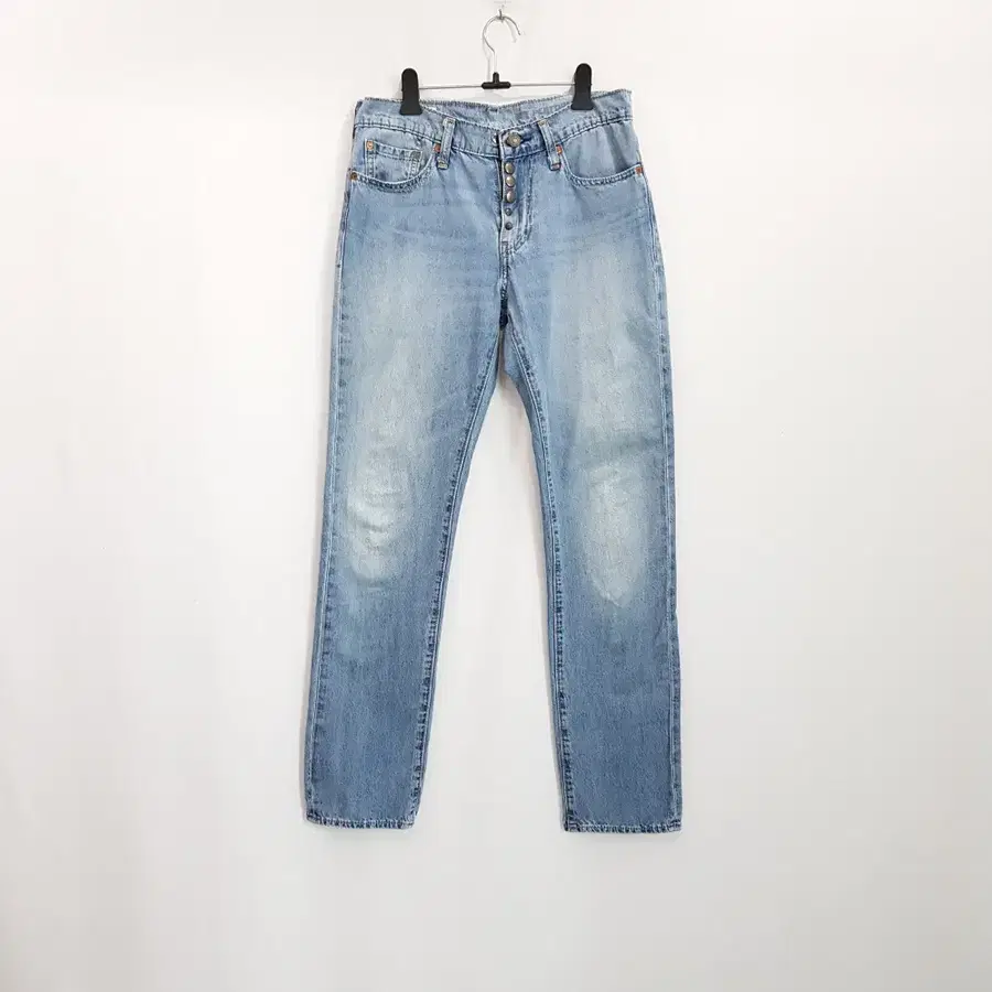 리바이스 511 빅E 연청 워싱 스판 일자 청바지 여M R554