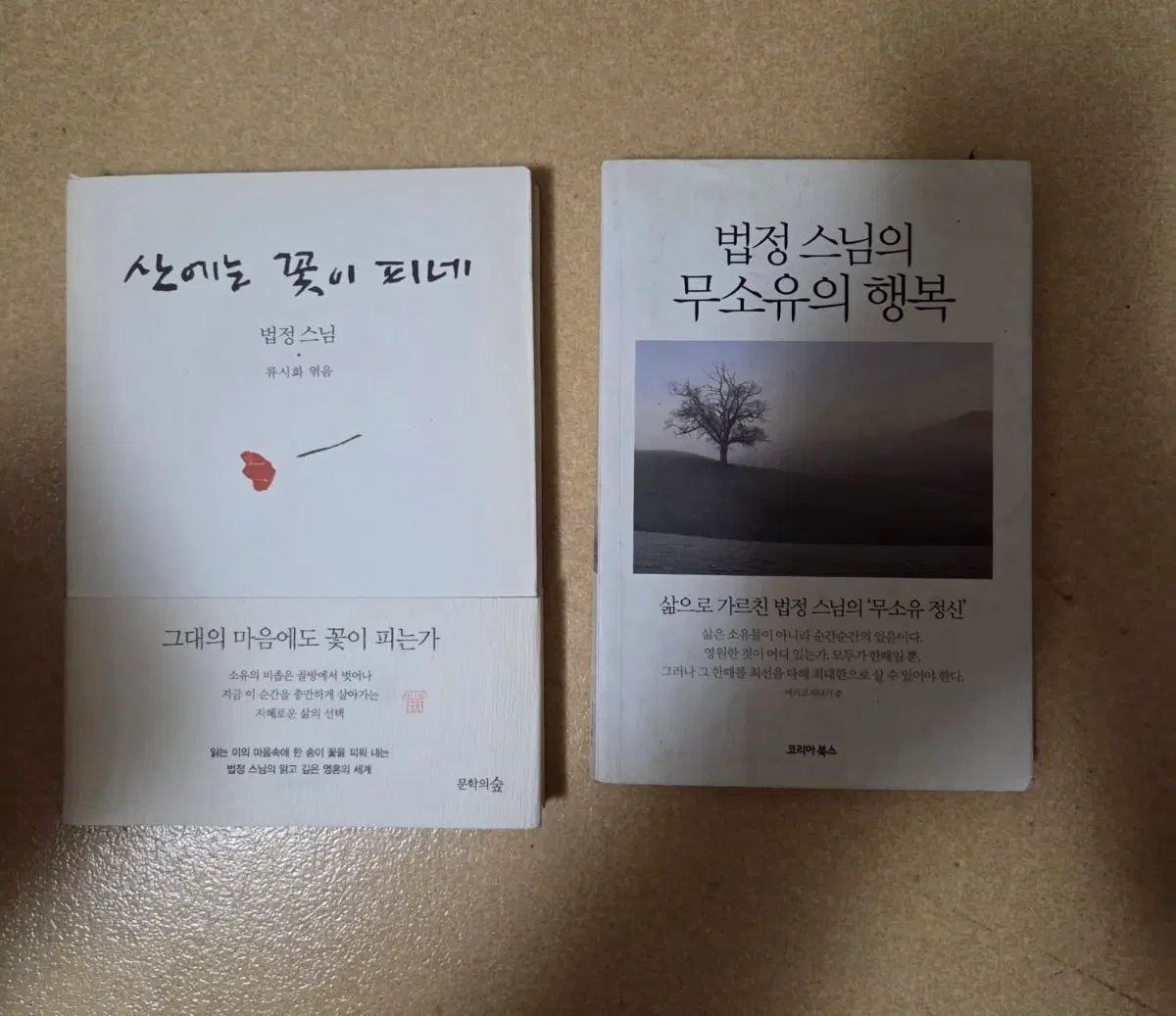 법정 스님 산에는 꽃이 피네 / 무소유의 행복