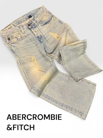 Abercrombie&Fitch 부츠컷 데님 라이트 블루 봄/여름