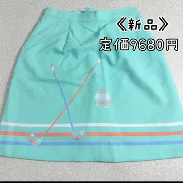 새상품 먼싱웨어 MUNSINGWEAR 골프 스커트 그린 L