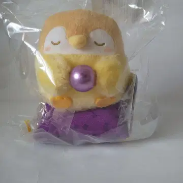 코우펜짱 / 반짝이는 금색 앉아있는 마스코트 보라색 [ 묶음 판매 불가 ]