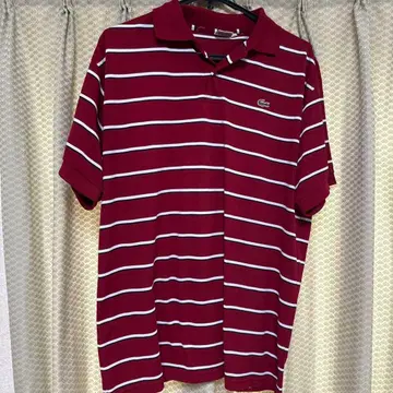 LACOSTE 피케 셔츠 보더 프랑스제