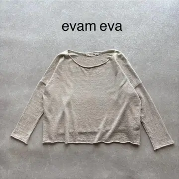 evam eva 에붐에바 니트 풀오버 스웨터 썸머 니트
