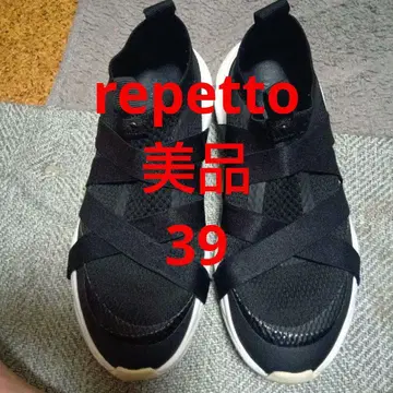레페토 스니커즈 리본 고무 댄스 39 24.5 repetto