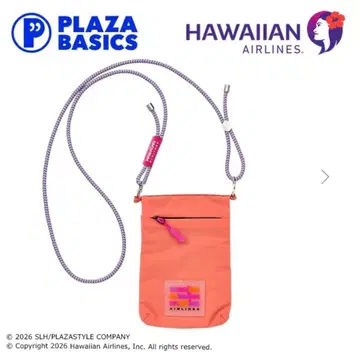 PLAZA HAWAIIAN AIRLINES 숄더 파우치 S