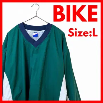 [새상품급] 구제 의류 BIKE 나일론 풀오버 무지 남성용 그린 L