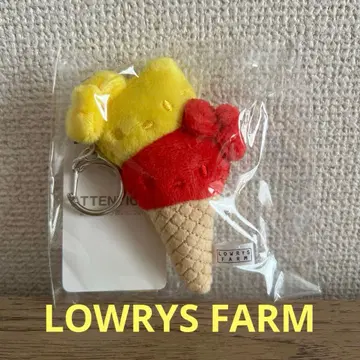 LOWRYS FARM 헬로키티 아이스크림 키링 봉제 인형