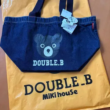 Double_B 미키하우스 데님 토트백