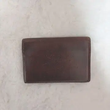 폴스미스 명함지갑 브라운 가죽