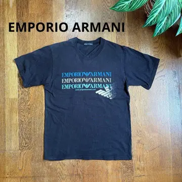 아르마니 반팔 로고 T셔츠 블랙 EMPORIO ARMANI 해외 구제 의류 L