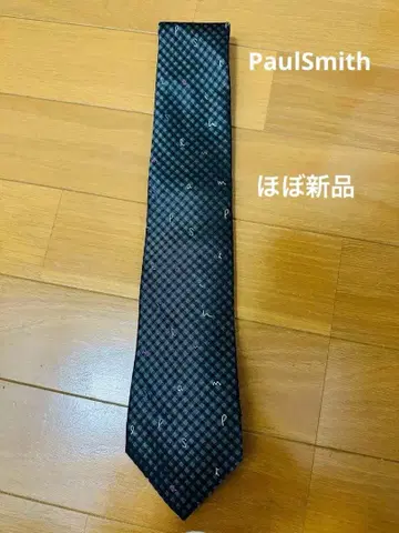 Paul Smith 넥타이 깅엄 체크 자수 이탈리아제