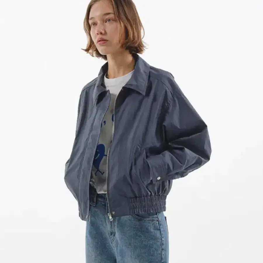 엔조블루스 바람막이 블루종