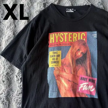 HYSTERIC GLAMOUR 티셔츠 블랙 XL 히스걸 완판템