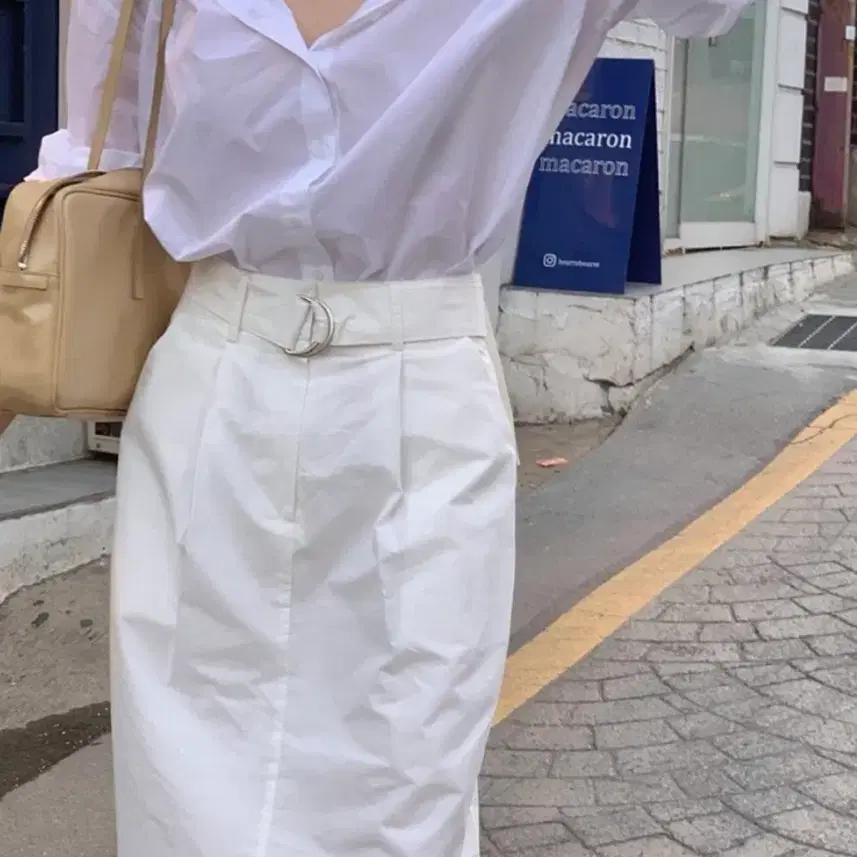 스키니피그 스커트(벨트포함)
