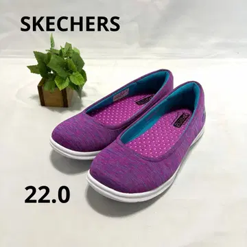 [ 미사용 ] SKECHERS GO STEP 여성용 슬립온 퍼플
