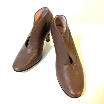 [새상품급] repetto 레페토 부티 힐 브라운 가죽 37