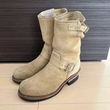 남성용 스웨이드 엔지니어 부츠 베이지