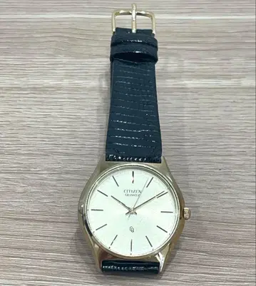 CITIZEN QUARTZ 남성용 손목시계 골드 컬러