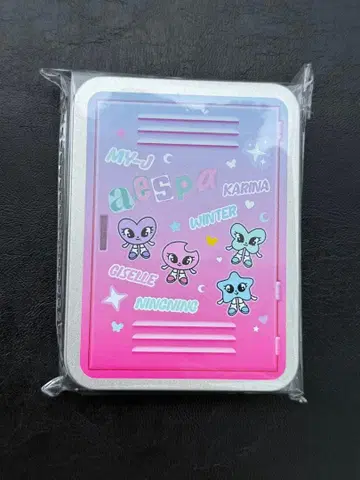 aespa 팬미 스티커 세트 캔 케이스 포함 미개봉