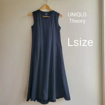 완판템 Theory 슬리브리스 롱 원피스 L 유니클로