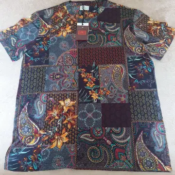 ETRO 에트로 페이즐리 무늬 반팔 티셔츠