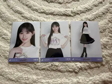 노기자카46 카와사키 사쿠라 14thBD 라이브 의상 브로마이드 3종 컴프