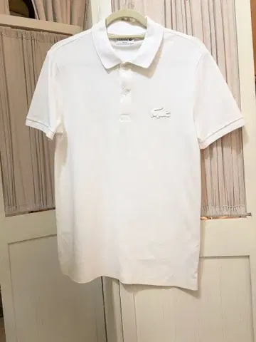 LACOSTE 라코스테 피케 셔츠 화이트 슬림핏
