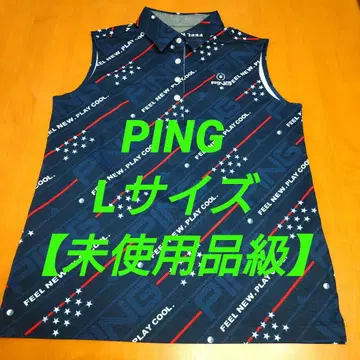 PING 여성용 골프웨어 슬리브리스 셔츠 루즈핏 L 미사용품