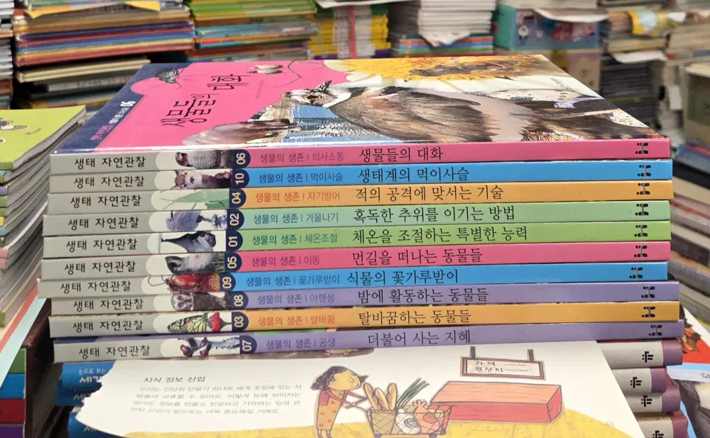 생태 자연관찰 한국헤밍웨이 10권 세트 어린이책 중고책