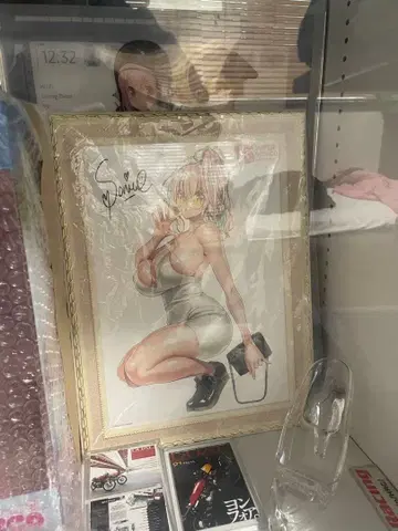 [오늘의 처분] 슈퍼소니코 당선품 한정판 액자 포함 츠지 사타카키 직접 그린 사인 포함 원화 새상품