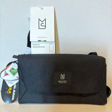 [ 새상품 미사용 ] MILESTO 미레스트 트래블 오거나이저 숄더 블랙