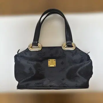 MCM 핸드백 블랙 로고 패턴