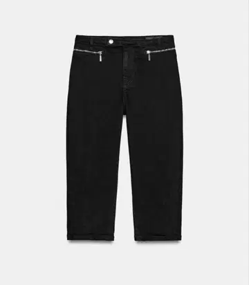 ZARA 미드 라이즈 카프리 청바지