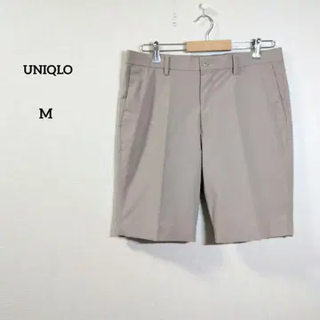 유니클로 남성용 M 사이즈 감동 숏팬츠 베이지 경량