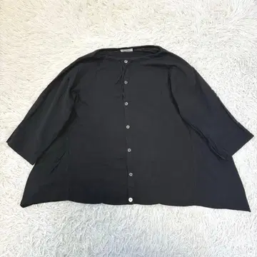 플랜테이션 밴드 카라 셔츠 거즈 7부 기장