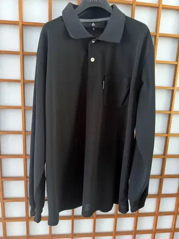 mont-bell 피케 셔츠 긴팔 블랙 XL