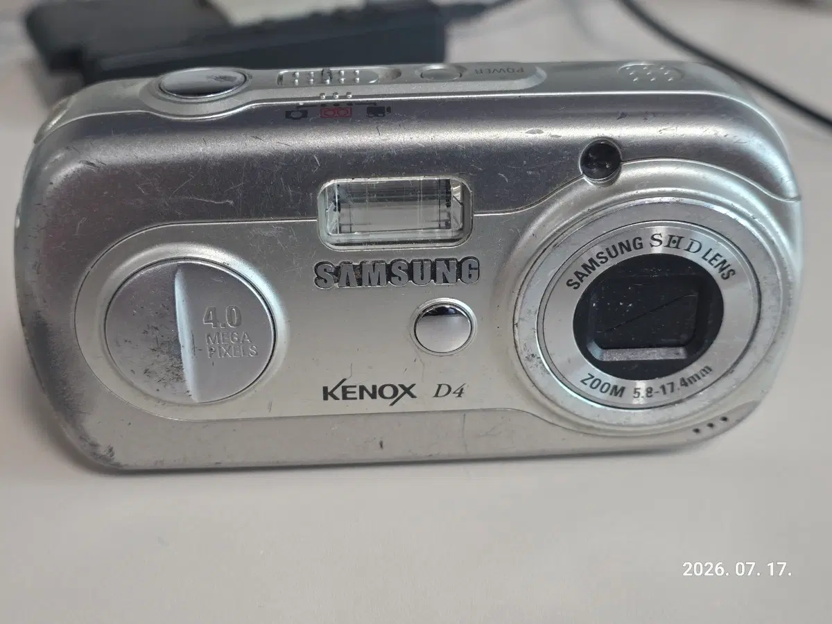 삼성 캐녹스 D4 빈티지 디지털카메라(하자)