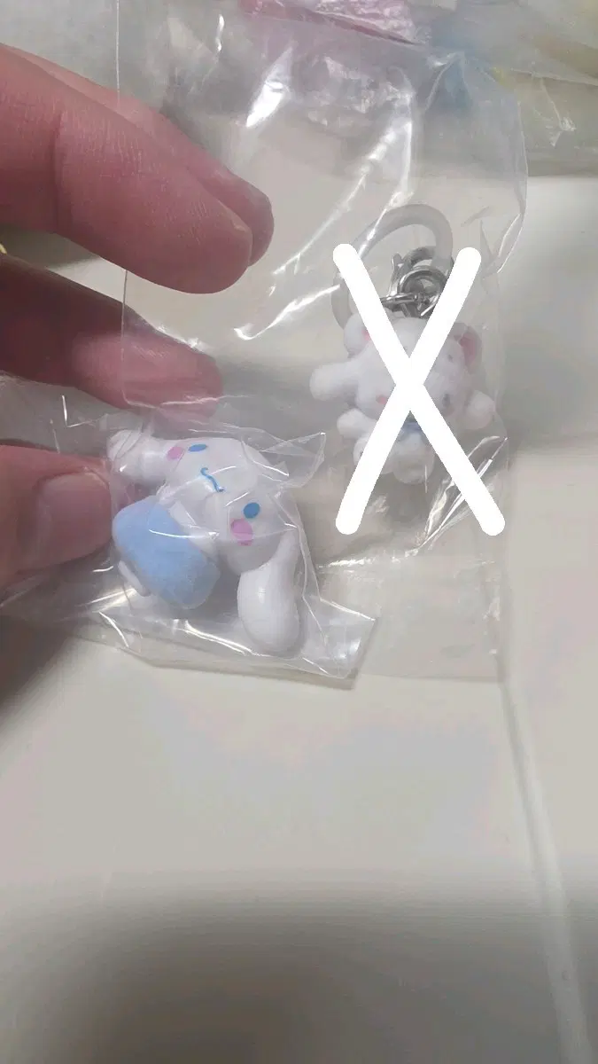 산리오 시나모롤 가챠 피규어 키링