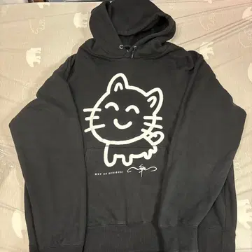 나루세 고양이 후드티 nqrse 블랙 후드티